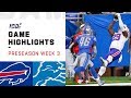 Bills vs. Lions Preseason Week 3 Highlights | NFL 2019