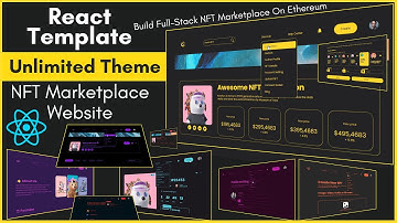 React NFT Marketplace Website Template | Unlimited Theme Color | Build React Js NFT Marketplace