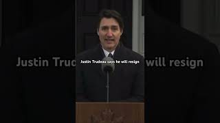 Justin comes out and says he’s resigning.