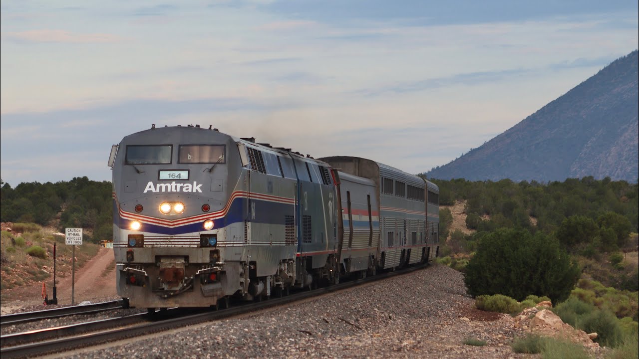 Trains in Flagstaff, AZ 08/24/2025 Feat. AMTK 164 Phase IV on point, H1s, BNSF 714 & More!