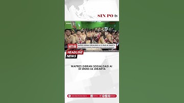 Wapres Gibran Sosialisasi AI di SMAN 66 Jakarta