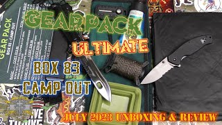 Gear Pack ULTIMATE July 2023 - Box 83 - Camping out - Unboxing & Review