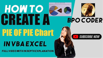How to Create a Pie of Pie Chart in Excel VBA | Creating a Pie of Pie Chart in Excel VBA