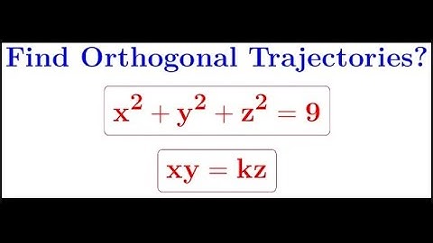 A very nice PDE problem on how to find orthogonal trajectories of a system of curves on a surface.