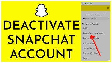 How To Delete / Deactivate Snapchat Account (2023)