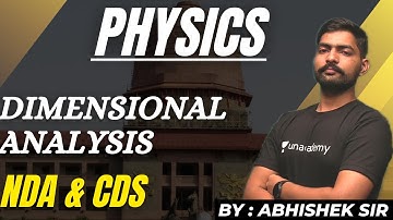 Dimensional Analysis | Complete Physics For NDA Exam & CDS Exam | NDA II 2022 | Learn With Sumit