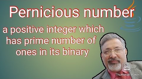 pernicious number | number program | looping | icse | isc | java | class 10 | 11 |12