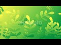 Cartoon Summer Plants And Spring Floral Grass Background
