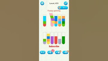 water sort puzzle game level 429 #numpuz #funnygaming #mobilegame #braingame #colorgame #shorts