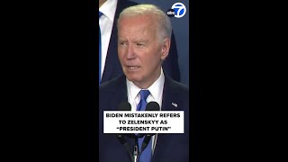 Biden mistakenly introduces Zelenskyy as "President Putin" 😬