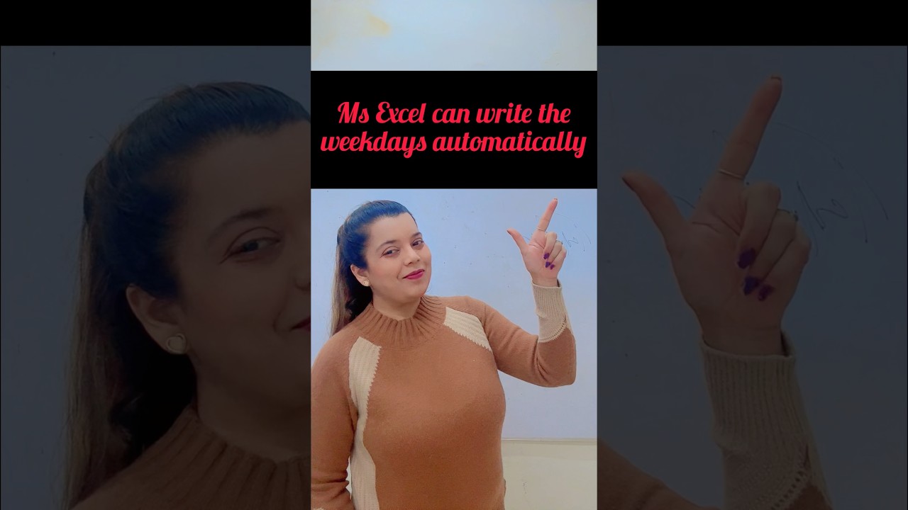 Ms Excel может автоматически записывать дни недели #msexceltricks #revavig #computer #exceltricks...
