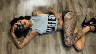 Famous Tattoo Model 50Mm Portrait Photography