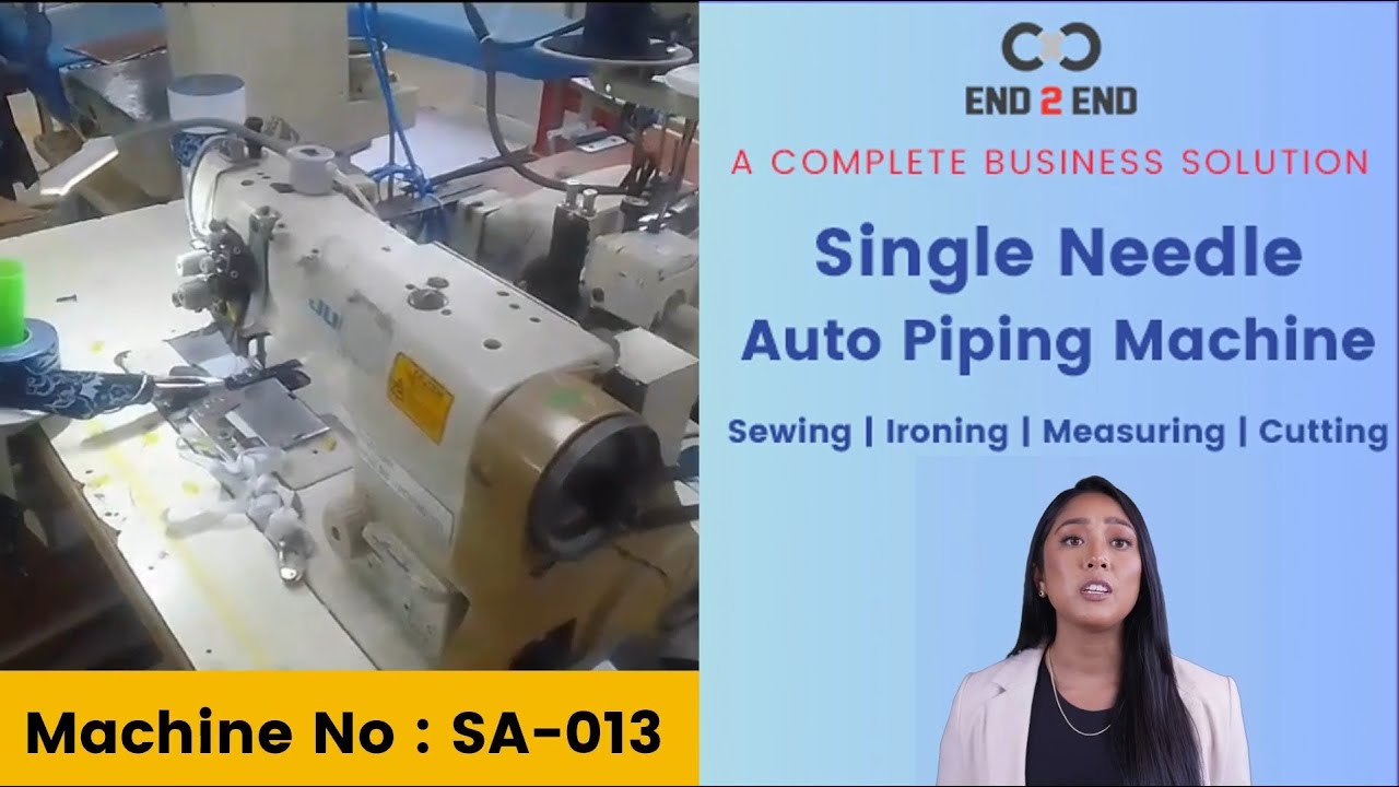 Single Needle Auto Piping Machine YouTube