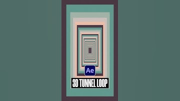 Make Infinite 3D Color Tunnel Loops in After Effects