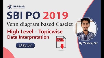 Venn Diagram Based Caselet - High-Level Topic wise - DI  | SBI PO 2019 - Day 37