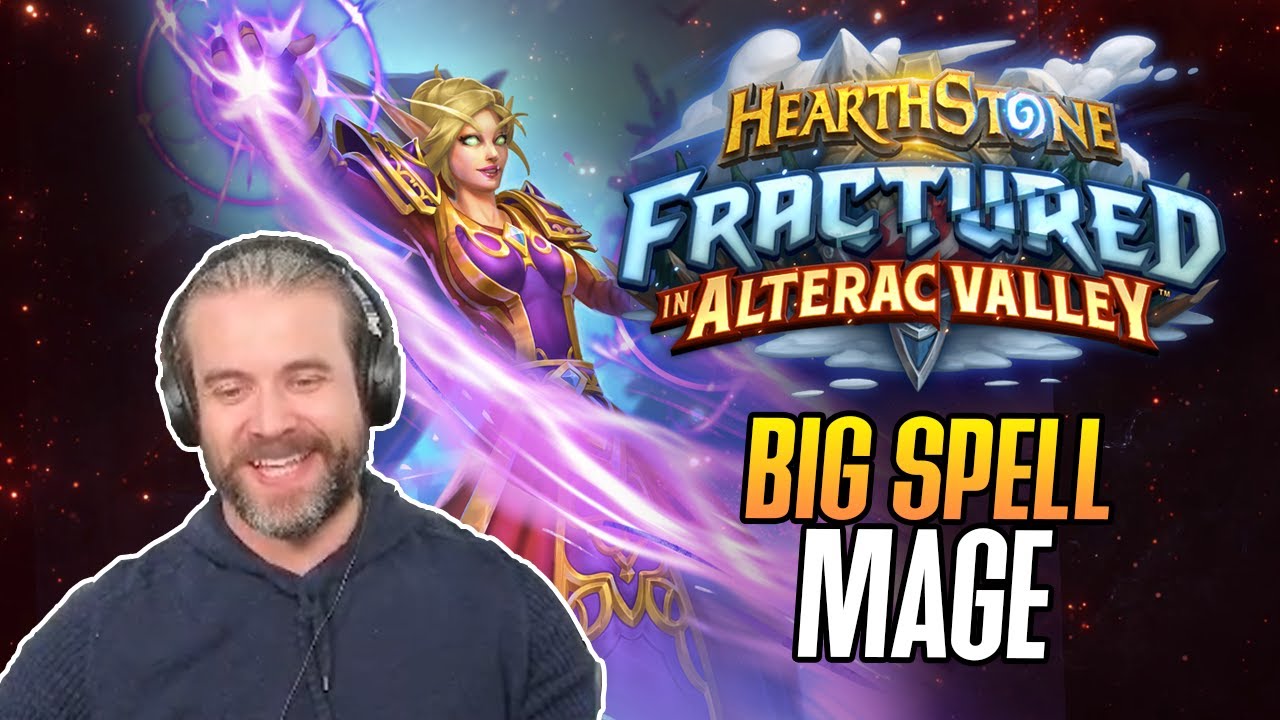(Hearthstone) NEW CARDS! Theorycrafting Big Spell Mage in Alterac Valley