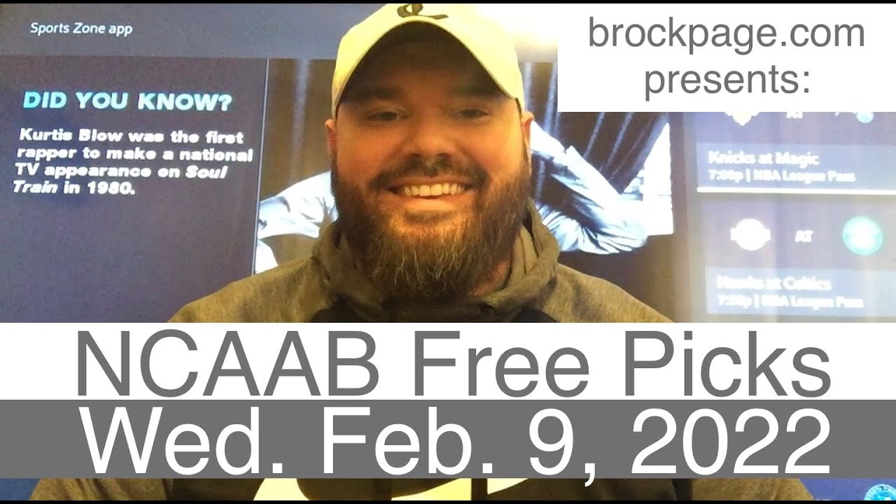 🏀 NCAAB Picks (2-9-22) Wednesday Men's College Basketball Free Expert Sports Predictions - NCAAM