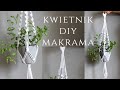 💜DIY PROSTY KWIETNIK ZE SZNURKA MAKRAMA 💜 EASY MAKRAMME PLANT HANGER