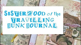 Sisterhood of the travelling junk journal round 2 | Botanical inspired double page