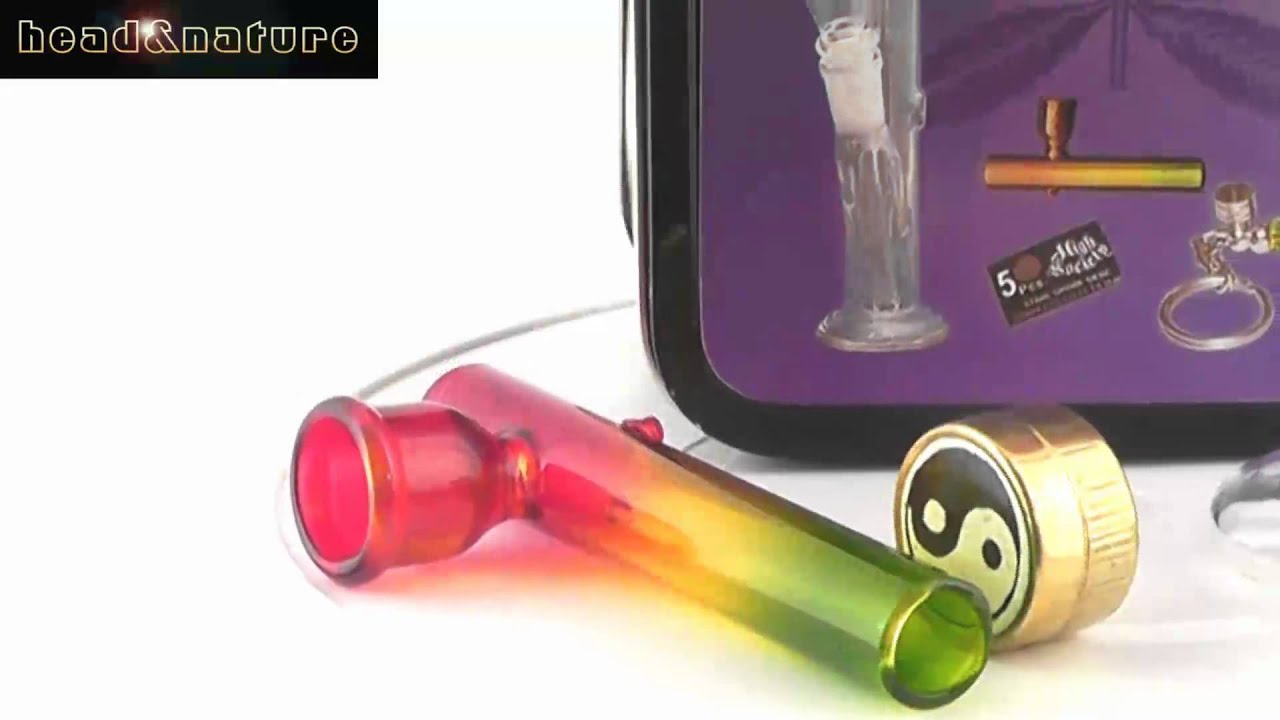 Box mit Bong und Zubehör - head&nature