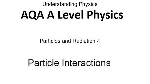 AQA A Level Physics: Particle Interactions