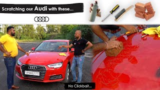 Scratching Experiment on Audi Ft. Detailing Bull | Gagan Choudhary