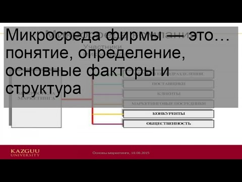 Микросреда фирмы — это… понятие, определение, основные факторы и структура