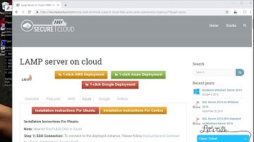 Secured LAMP on Ubuntu 14.04 LTS - Deploy on Azure , AWS and Google Cloud Platform.
