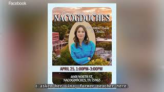 I just got a great interview with Gina Hinojosa in Nacogdoches. I asked her to address our Texas.