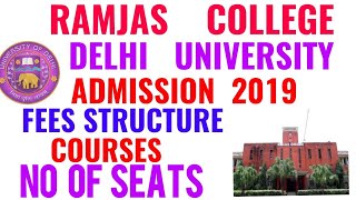 RAMJAS COLLEGE ADMISSION 2019!! RAMJAS COLLEGE DELHI UNIVERSITY ADMISSION 2019