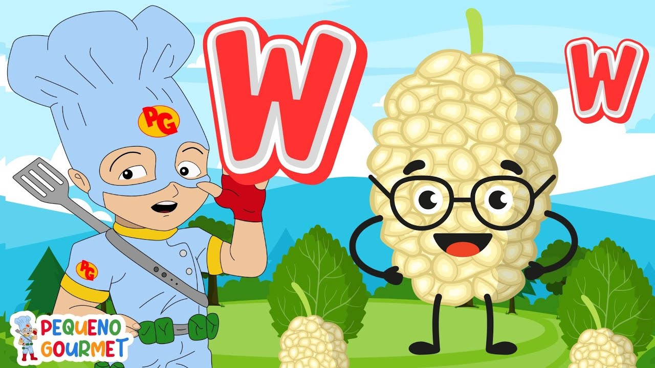 O PEQUENO GOURMET E O ALFABETO SAUDÁVEL LETRA W DE WHITE MULBERRY