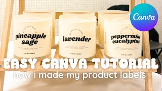 Using Canva for your small business | candle making from home