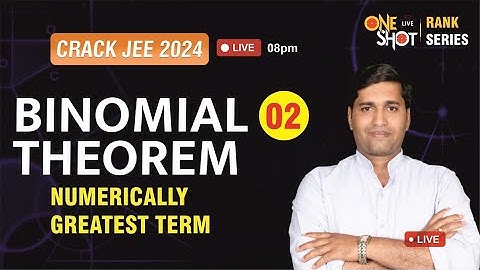 Binomial Theorem Lec-3| coefficient | Maths  By Raghvendra Sir | Best IIT/Neet Coaching in Kanpur