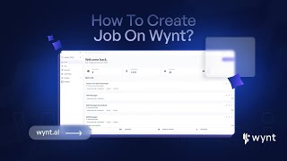 How To Create Job On Wynt