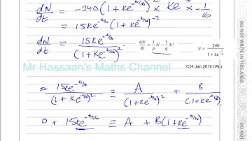 EDEXCEL IAL C34  JAN 2019 Q13c   Differentiation - The Chain Rule