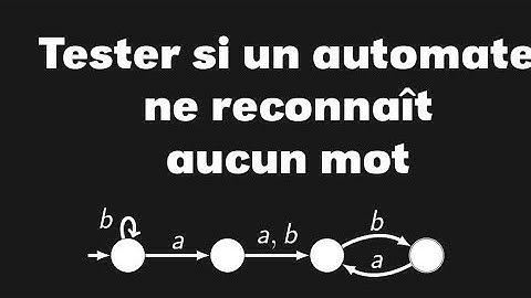 Comment tester si un automate reconnaît le langage vide (didacticiel)