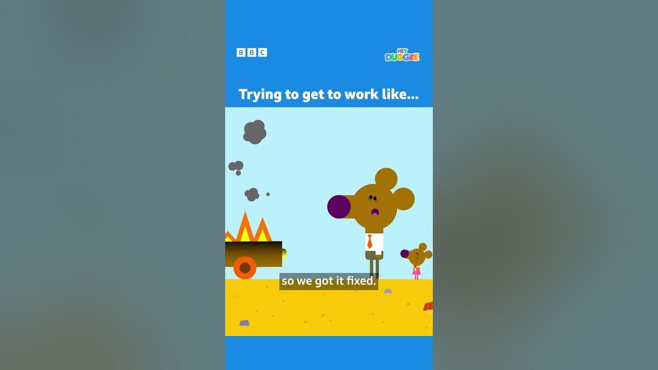 What commuting feels like after summer. #CBeebies #HeyDuggee #DuggeeIsBack #iPlayer