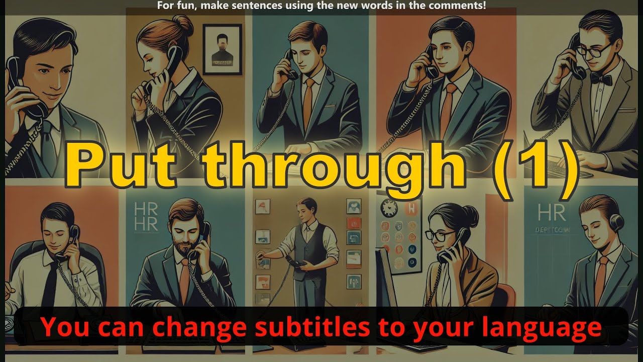 Put through meaning (connect, phone) with 5 examples