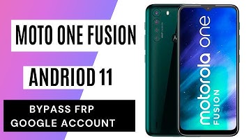 Motorola One Fusion Android 11 FRP/Google Lock Bypass WITHOUT PC