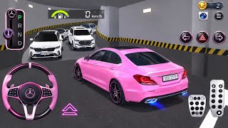New Pink 💗 Mercedes Car Parking Challenge 🚗✨ | Luxury Garage Parking Gameplay |3D Driving Class 2026 screenshot 2