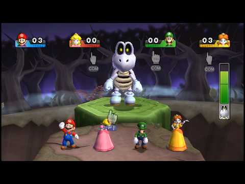 Mario Party 9 Boss Battle Minigames - Mario vs Peach vs Luigi vs Daisy