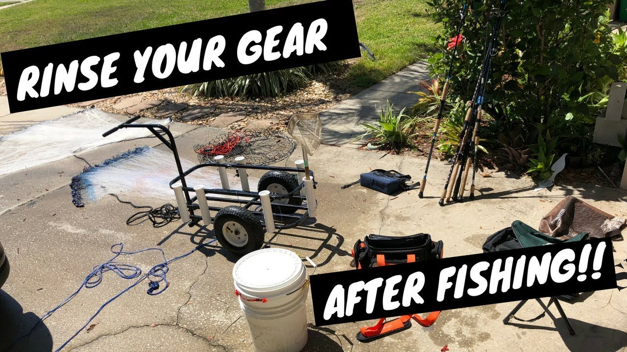 HOW TO CLEAN YOUR GEAR AFTER FISHING!! YouTube