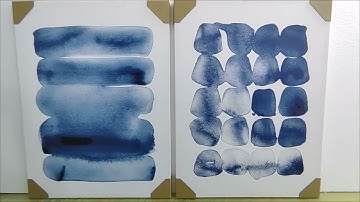 Finished Example of Watercolor Canvas Wall Art | 2 Piece Canvas Prints | mybudgetart.com.au