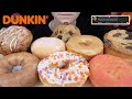 ASMR Dunkin Donuts! NEW Watermelon Donut &amp; Chocolate Chunk Cookie, Maple Frosted, Coffee Cake Muffin