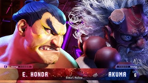 Street Fighter 6 - SF6 - E-Honda VS Akuma Updated Fighting Style. #foryou