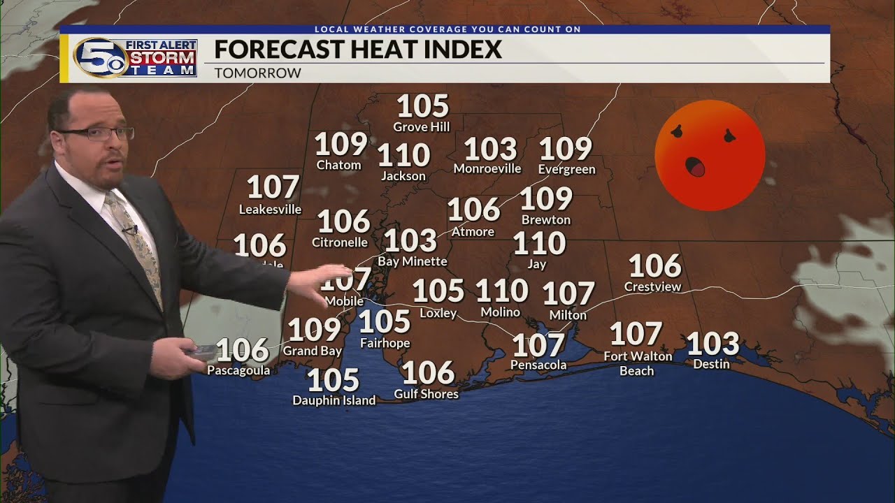 Heat Advisories for the Gulf Coast Sunday, Scattered Afternoon Storms ...