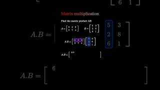 Celebrity 🚀 Matrix AB Solved Step-by-Step Math Made Simple #matrixmultiplication #linearalgebra  #mathtutorial Net Worth