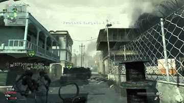 First MW3 S&D cross map throwing knife