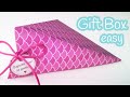 DIY crafts: GIFT BOX easy (triangular) - Innova Crafts