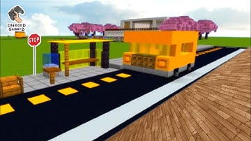 Vlog #625: Stop and Wait! Minecraft Bus Stop Tutorial 🛠️